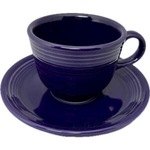 Homer Laughlin‎ Fiesta Plum Cup & Saucer Set Purple Retired